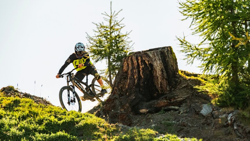 Mountain biker in Verbier 4Vallées