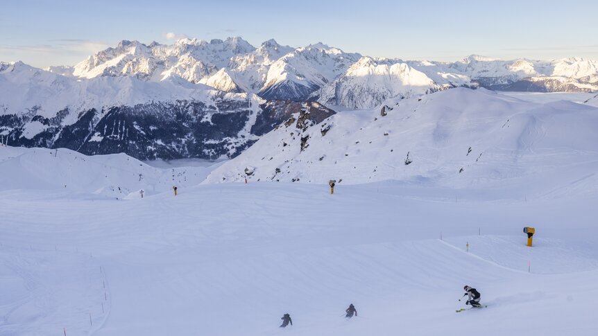 First tracks, Verbier 4Vallées